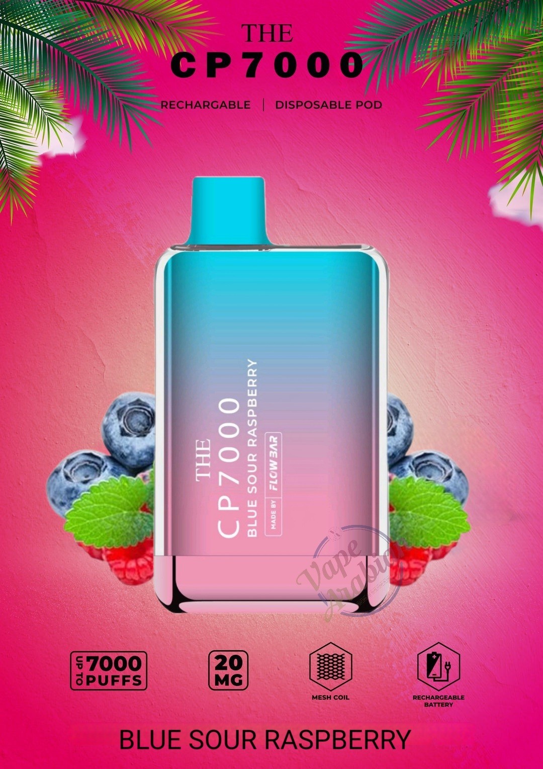 CP7000 PUFFS BLUE SOUR RASPBERRY in UAE,DUBAI