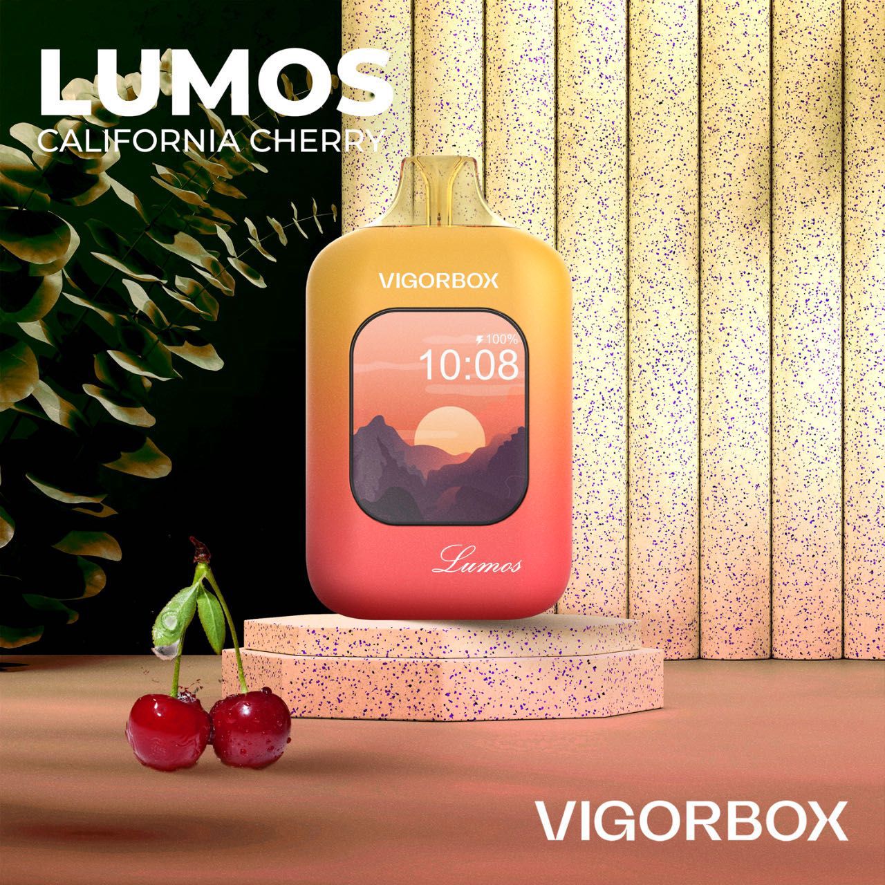 VIGORBOX LUMOS 25000 PUFFS CALIFORNIA CHERRY Vape Zilla VIGORBOX LUMOS 25000 PUFFS CALIFORNIA CHERRY Vape Zilla