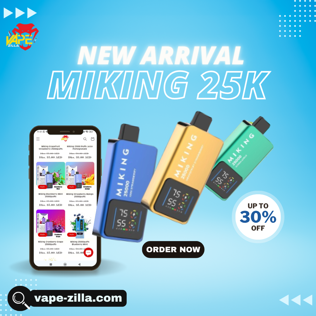 BUY 25000PUFFS DISPOSABLE MIKING VAPE | DUBAI | ONLINE 