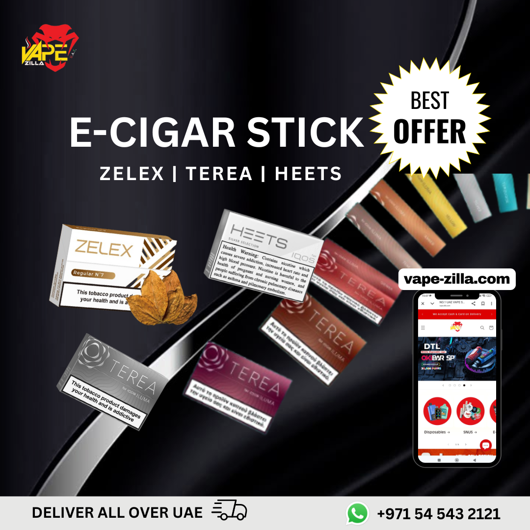 E-Cigarette Sticks in UAE | TEREA, ZELEX, HEETS, IQOS & More at VapeZilla