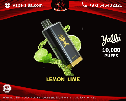 Yalla Ultra 10,000 puffs - Lemon Lime