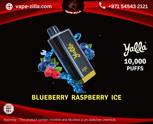 Yalla Ultra 10,000 puffs - Blueberry Raspberry Ice