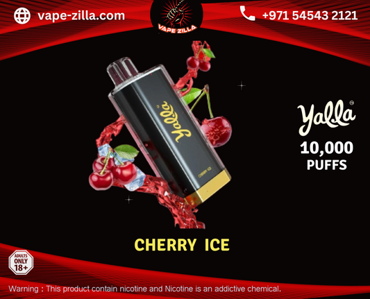 Yalla Ultra 10,000 puffs - Cherry Ice