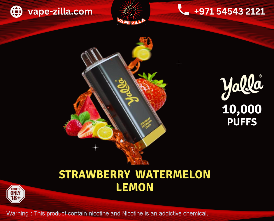 Yalla Ultra 10,000 puffs - Strawberry Watermelon