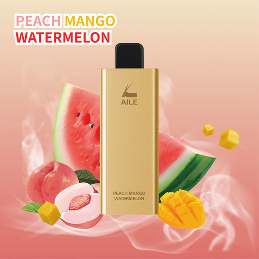 AILE GOLDEN BAR 6000 PUFFS - Peach Mango Watermelon