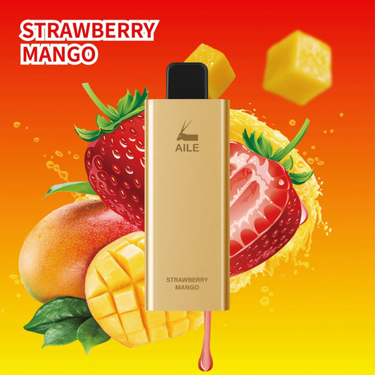 AILE GOLDEN BAR 6000 PUFFS - Strawberry Mango