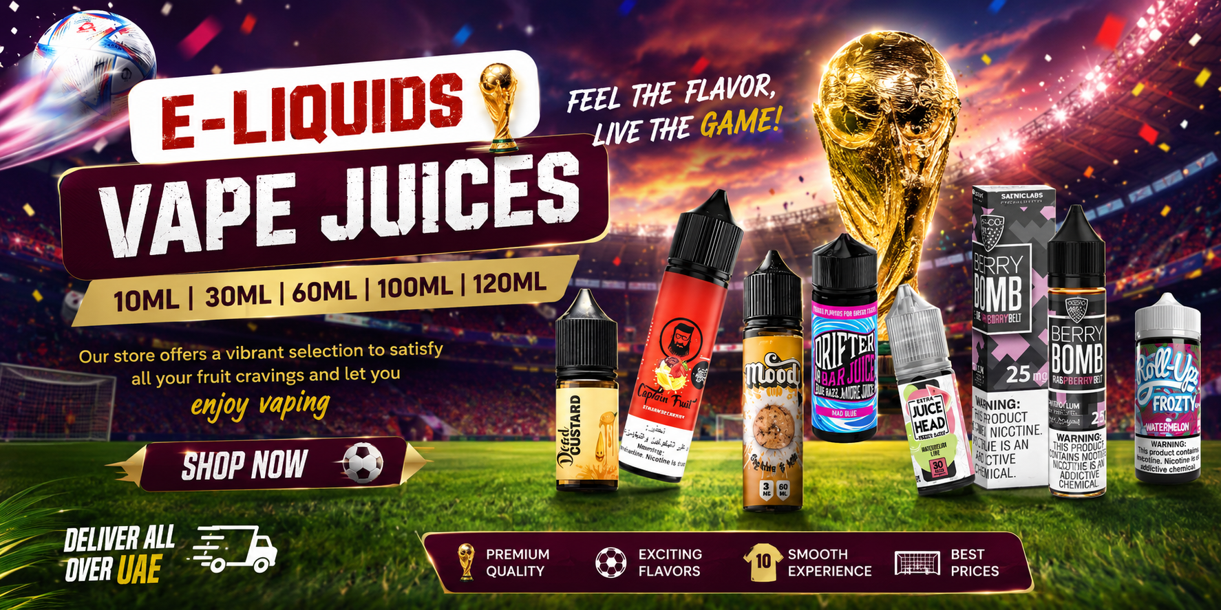 BUY VAPE JUICES OR LIQUIDS AT BEST PRICE IN UAE
