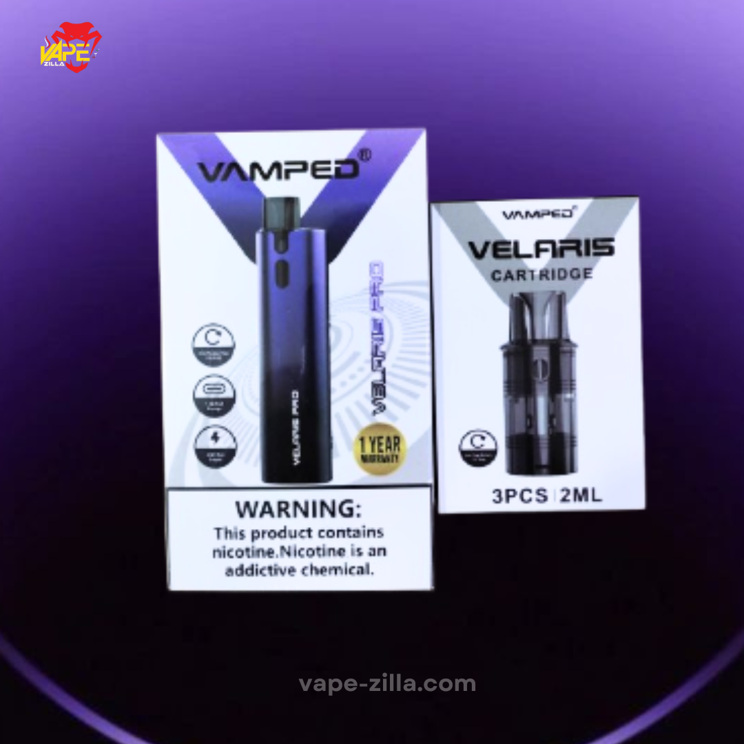 Vamped Velaris Pro with free pod combo offer flash SALE in UAE Vape Zilla Vamped Velaris Pro with free pod combo offer flash SALE in UAE Vape Zilla
