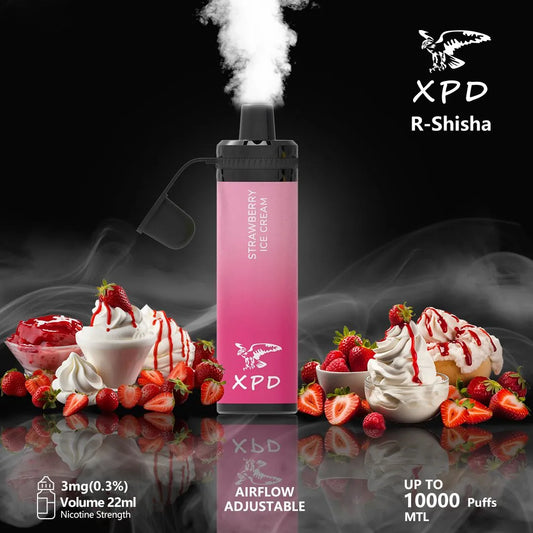 XPD BAR 10000 PUFFS STRAWBERRY ICECREAM DISPOSABLE VAPE IN UAE