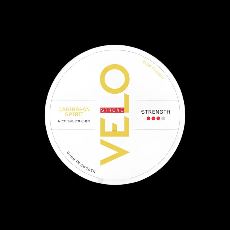 VELO CARIBBEAN SPIRIT STRONG SLIM 10MG 3 dot - Nicotine Pouches/Snus