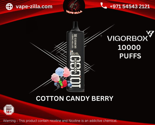 VIGORBOX 10000puffs - Cotton Candy Berry