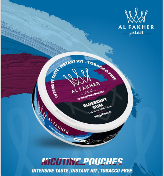 Al FAKHER Blueberry Gum SNUS/NICOTINE POUCHES