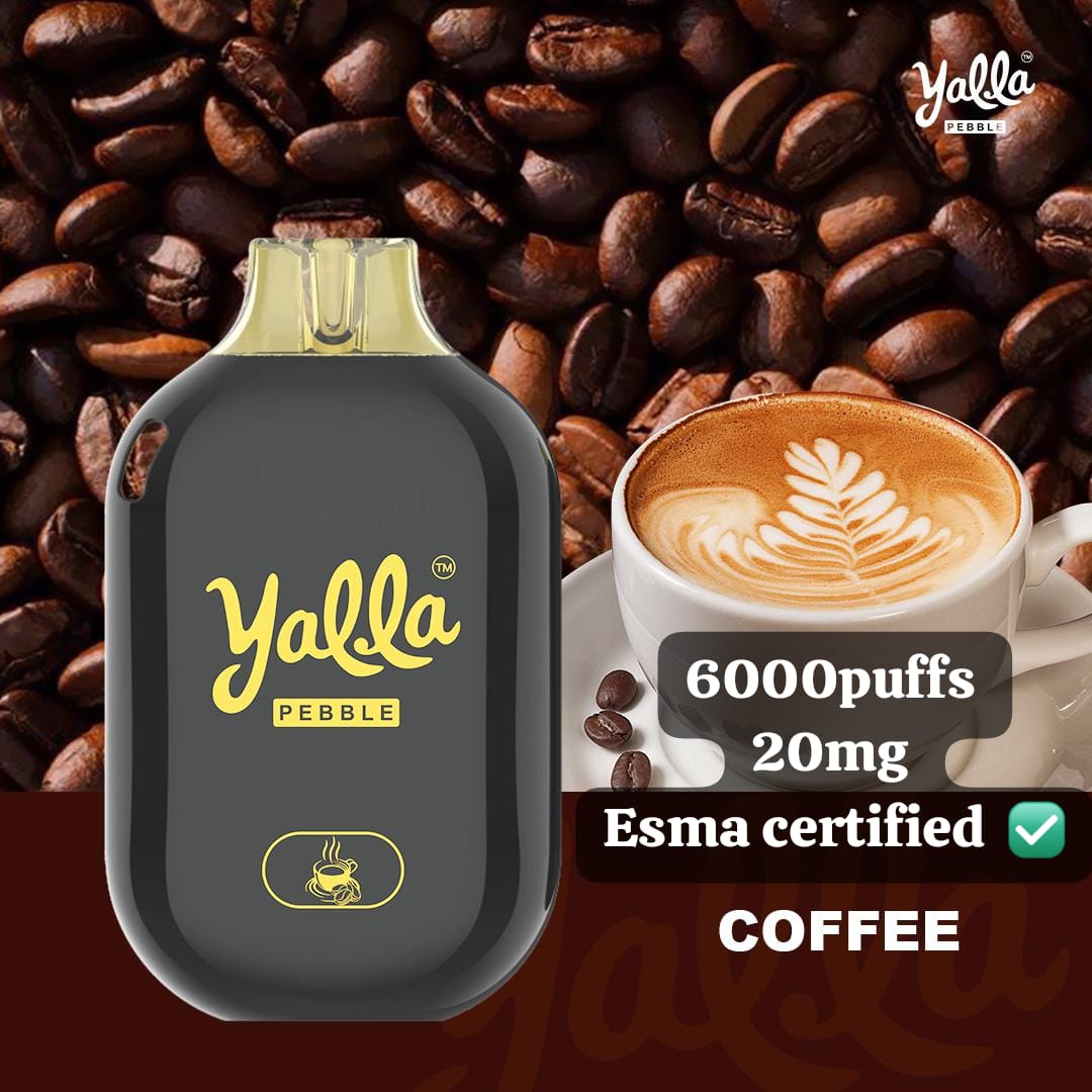 Yalla Pebble 6000puffs 20mg - Coffee