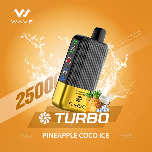 TURBO WAVE 25000 PUFFS - PINEAPPLE COCO ICE in uae,dubai,abudhabi