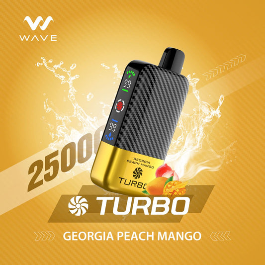 TURBO WAVE 25000 PUFFS- GEORGIA PEACH MANGO disposable vape in uae 