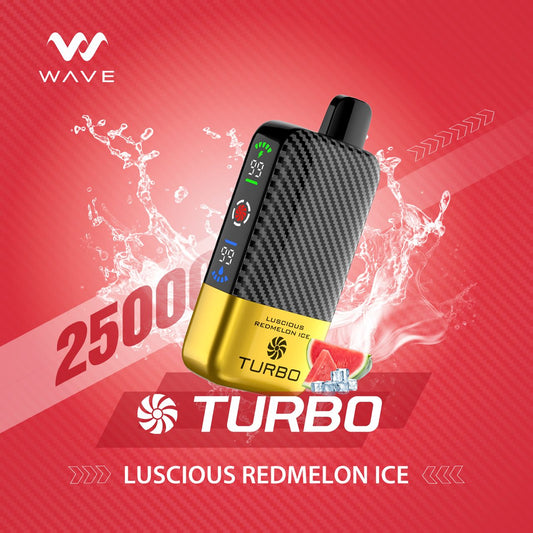 TURBO WAVE 25000 PUFFS LUSCIOUS REDMELON ICE IN UAE,DUBAI