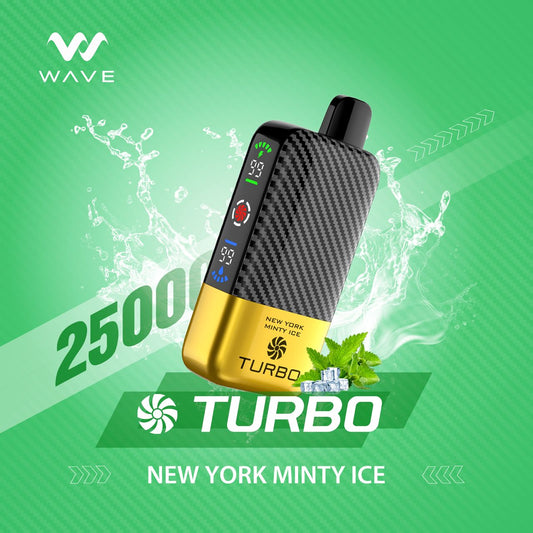 TURBO WAVE 25000 PUFFS NEW YORK MINTY ICE