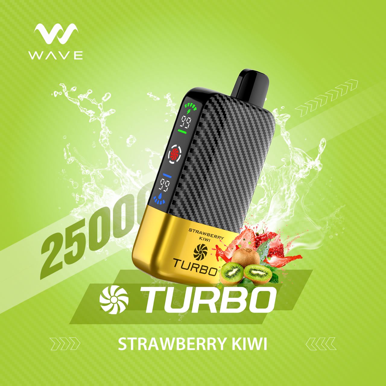 TURBO WAVE 25000 PUFFS STRAWBERRY KIWI IN DUBAI,ABUDHABI,ALAIN