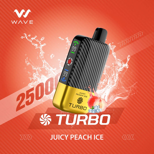 TURBO WAVE 25000 PUFFS JUICY PEACH ICE IN UAE,DUBAI