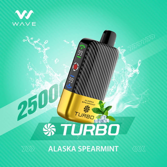 TURBO WAVE 25000 PUFFS ALASKA SPEARMINT