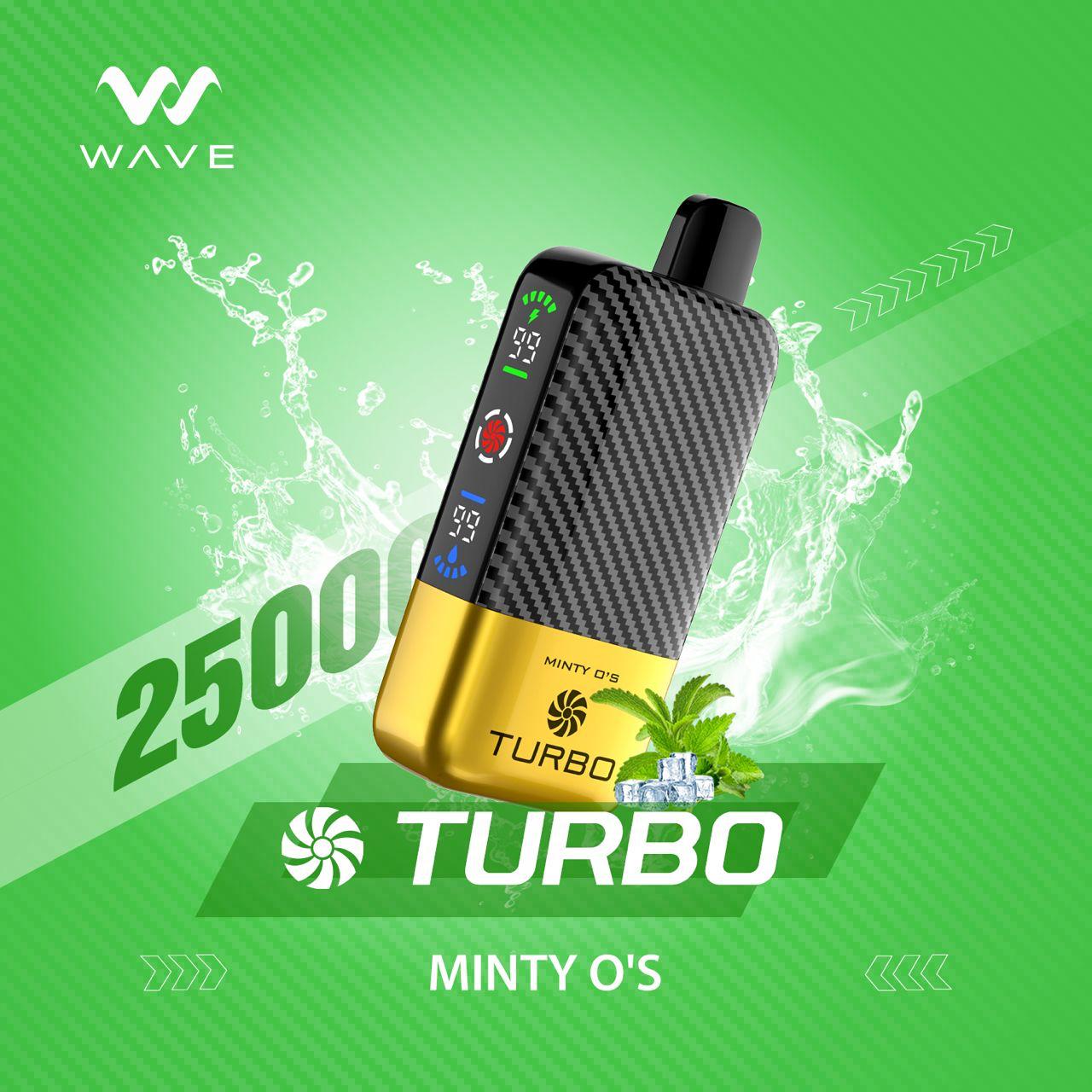 TURBO WAVE 25000 PUFFS MINTY O'S