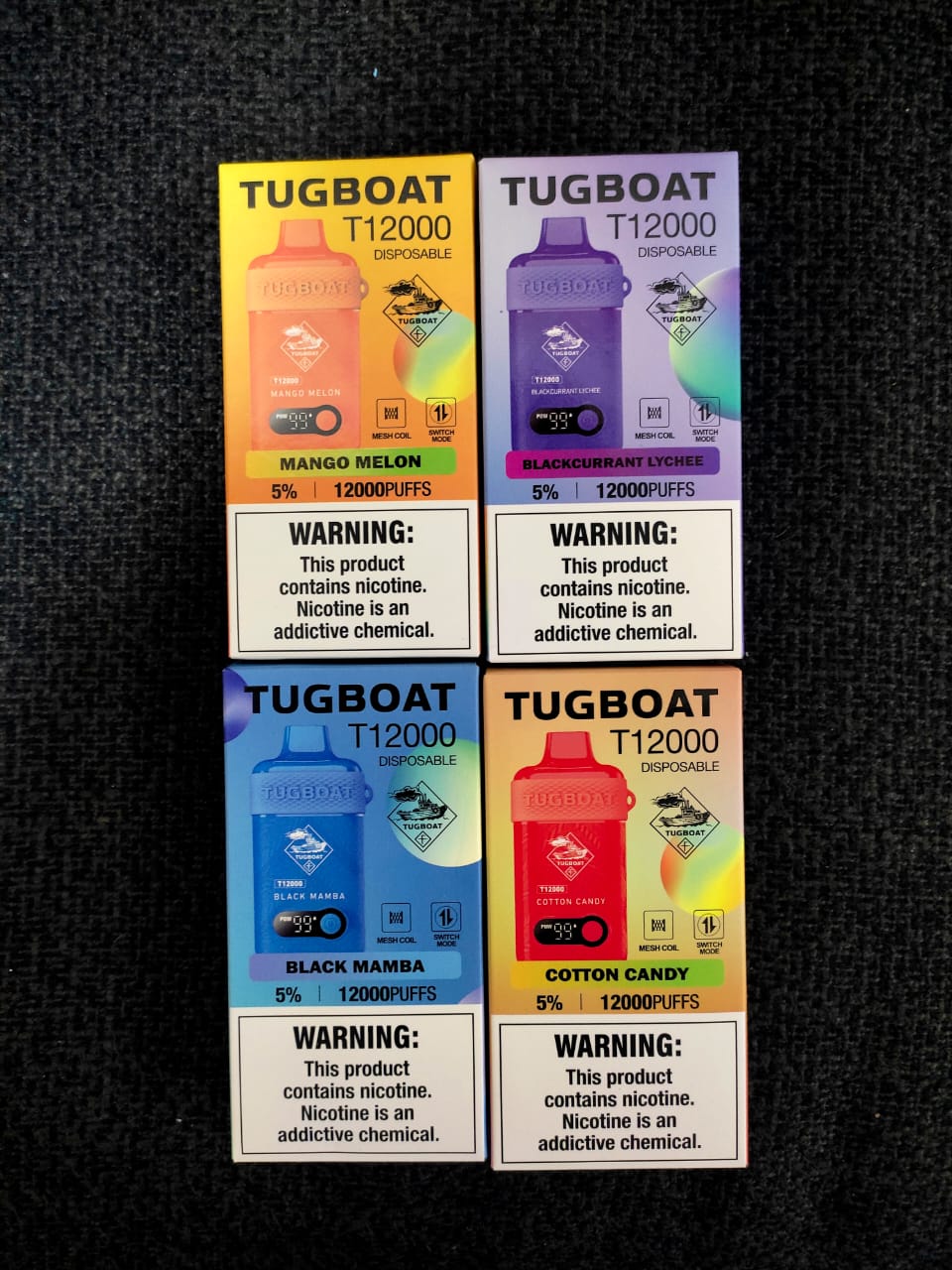 Tugboat T12000 puffs 50mg – Vape Zilla