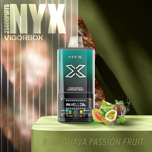 VIGORBOX NYX 25000K PUFFS KIWI GUAVA PASSION FRUIT