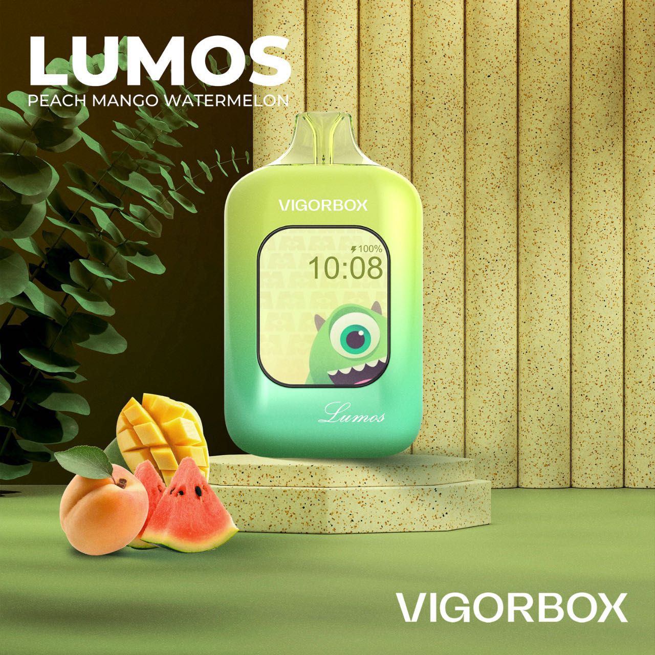 VIGORBOX LUMOS 25000 PUFFS PEACH MANGO WATERMELON IN UAE,DUBAI,ABUDHABI