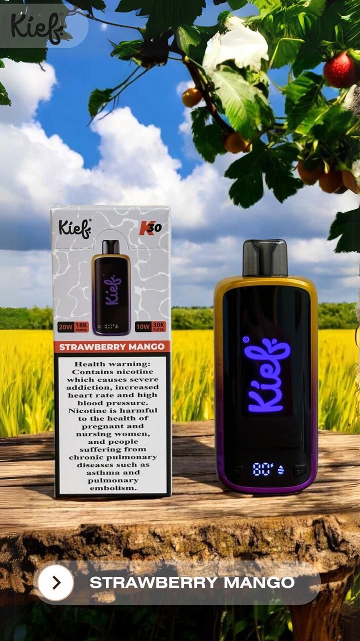 Kief Disposable Strawberry Mango 30k puffs 20mg 