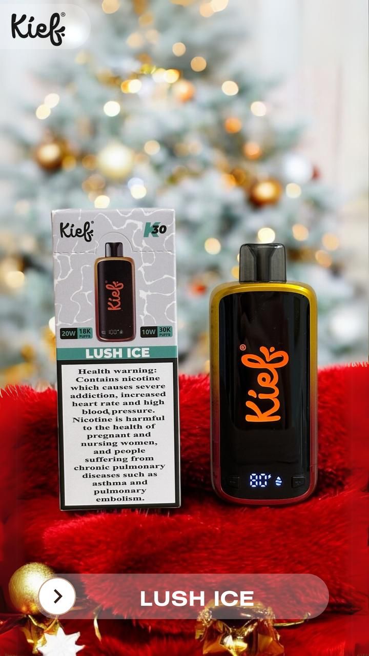 KIEF Disposable LUSH ICE 30k puffs 20mg in UAE, DUBAI