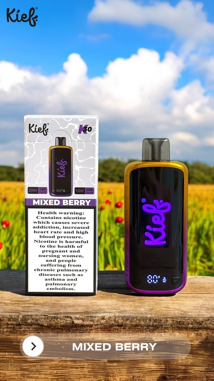 KIEF DISPOSABLE MIXED BERRIES 30k puffs 20mg in UAE, DUBAI