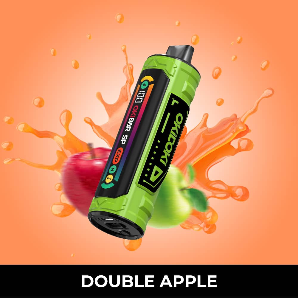OKIBAR DTL DISPOSABLE VAPE 30KPUFFS 30MG DOUBLE APPLE in UAE, DUBAI