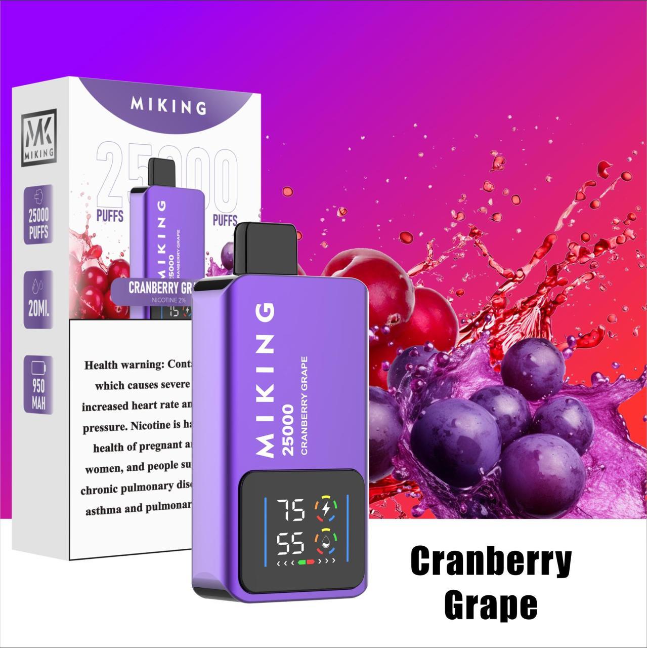 Miking Cranberry Grape 25000puffs disposable vape