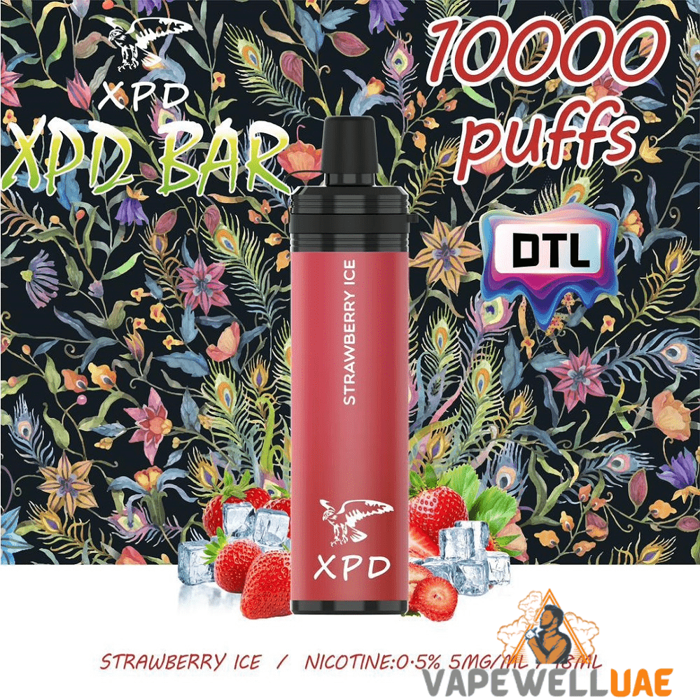 XPD BAR 10000 PUFFS STRAWBERRY ICE DISPOSABLE VAPE IN UAE