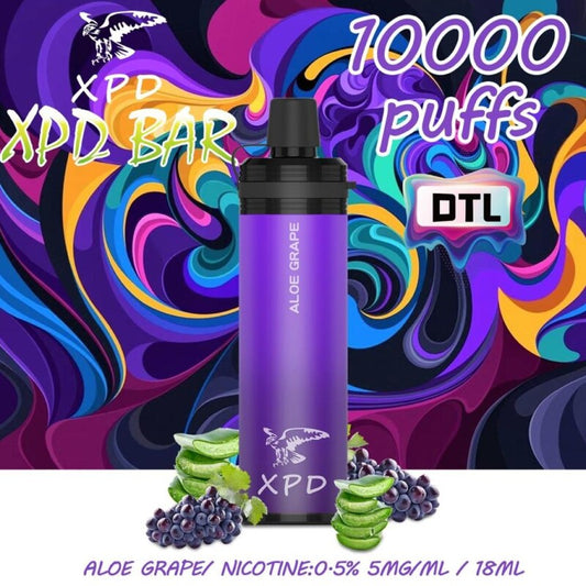 XPD BAR 10000 PUFFS ALOE GRAPE 