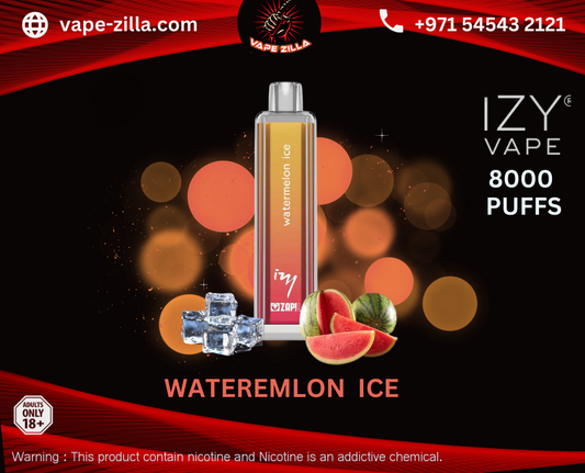 IZY VAPE by zap juice 8000 puffs-WATERMELON ICE-vape-zilla - vape-zilla