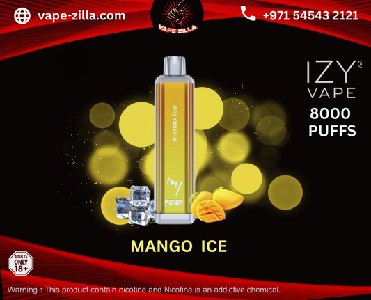 IZY VAPE BY zap juice 8000 puffs - MANGO ICE - vape-zilla - vape-zilla