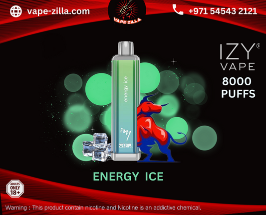 IZY VAPE by zap juice 8000 puffs - ENERGY ICE - vape-zilla - vape-zilla