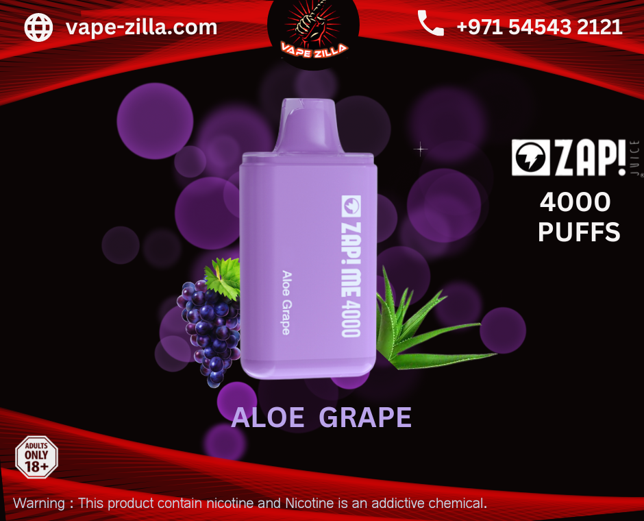 Zap Me by Zap Juice 4000 Puffs 50 mg - Aloe Grape