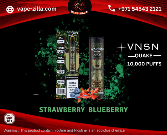 VNSN Quake-10000 Puffs-Strawberry Blueberry