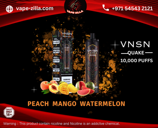 VNSN Quake-10000 Puffs-Peach Mango Watermelon