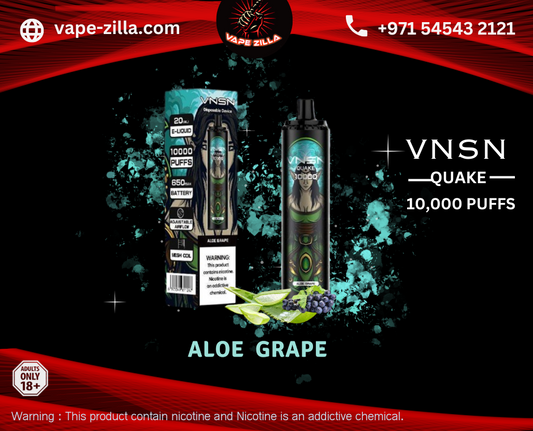 VNSN Quake-10000 Puffs-Aloe Grape - vape-zilla