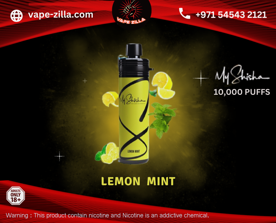 My shisha 3mg Lemon Mint - vape-zilla