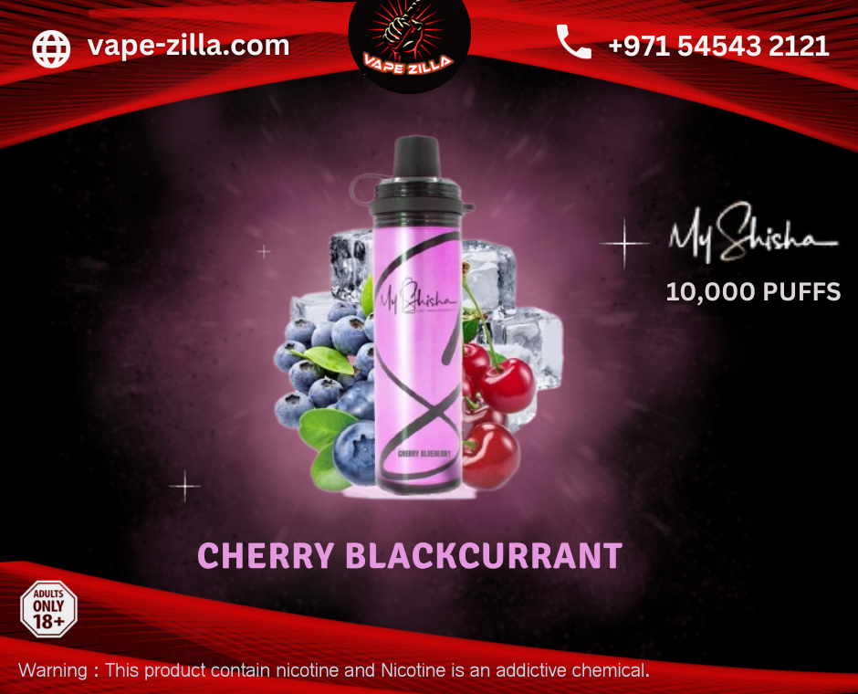 My shisha 3mg Cherry Blackcurrant - vape-zilla