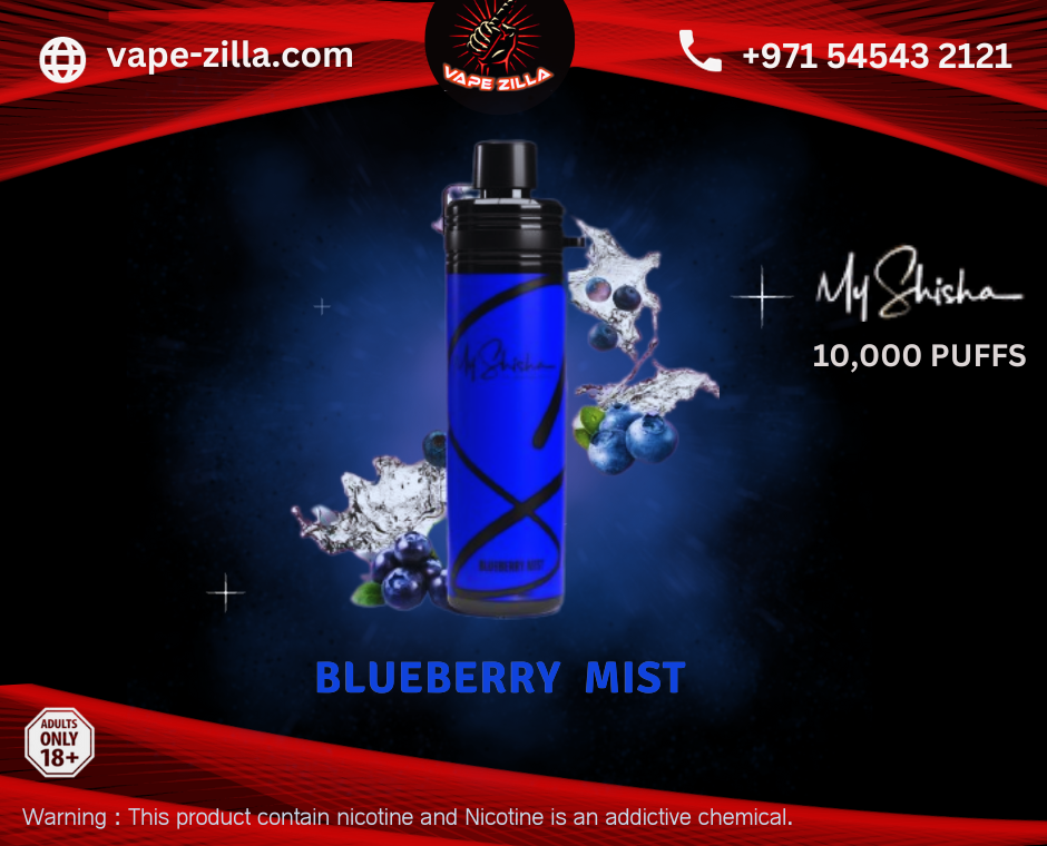 My shisha 3mg Blueberry Mint - vape-zilla