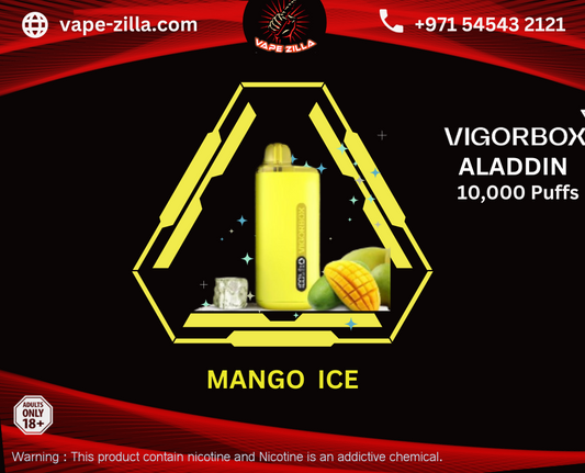 VIGORBOX ALADDIN 10000 PUFFS - MANGO ICE