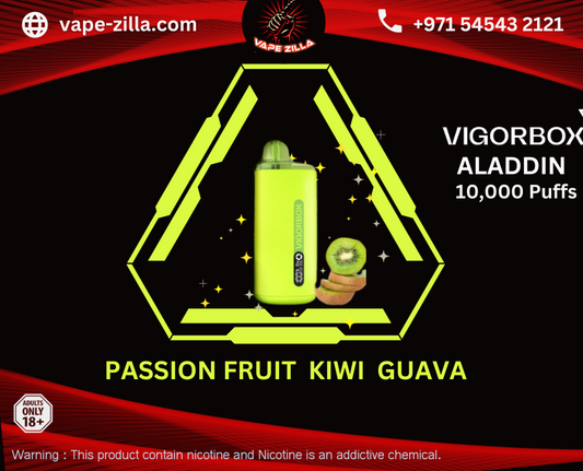 VIGORBOX ALADDIN 10000 PUFFS - PASSION FRUIT KIWI GUAVA