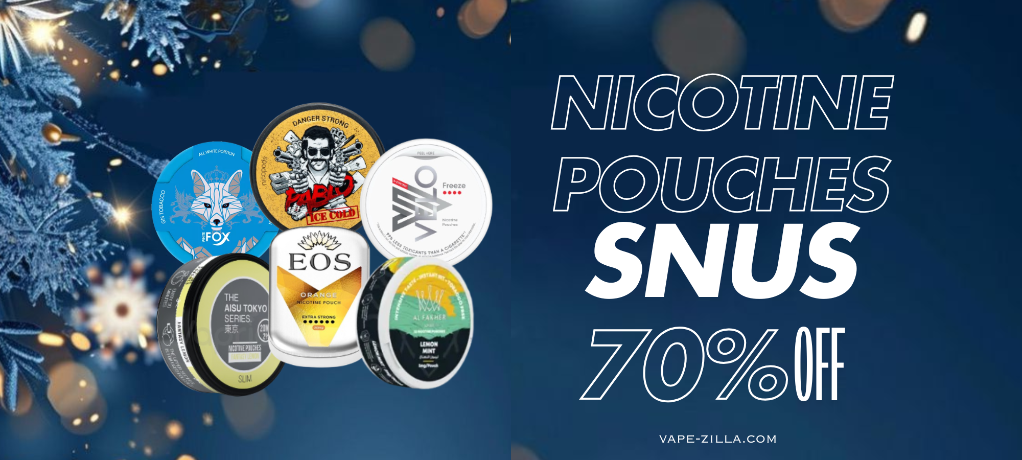 SNUS/NICOTINE POUCHES NEW YEAR SALE IN UAE,DUBAI IN VAPEZILLA