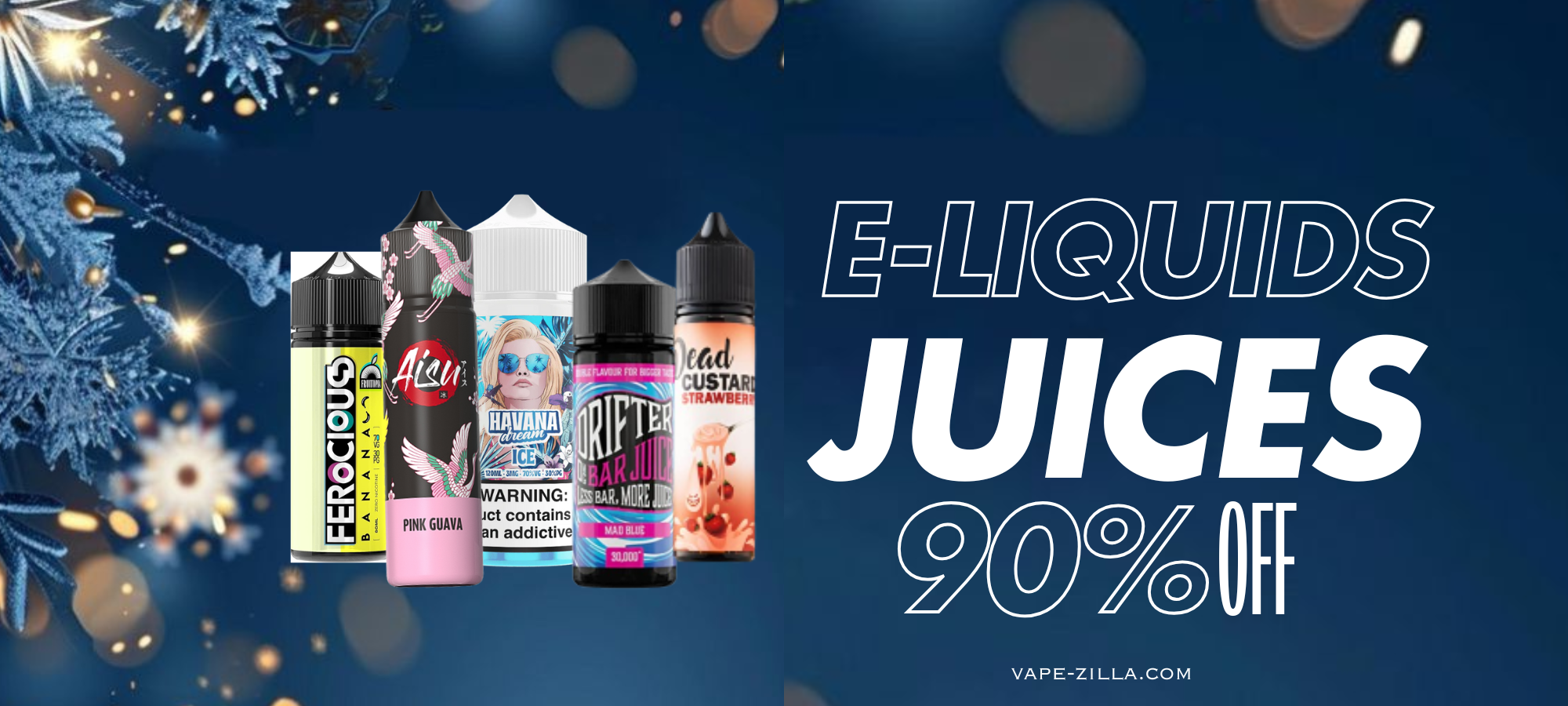 E-LIQUIDS/VAPE JUICES NEW YEAR SALE IN UAE,DUBAI IN VAPEZILLA