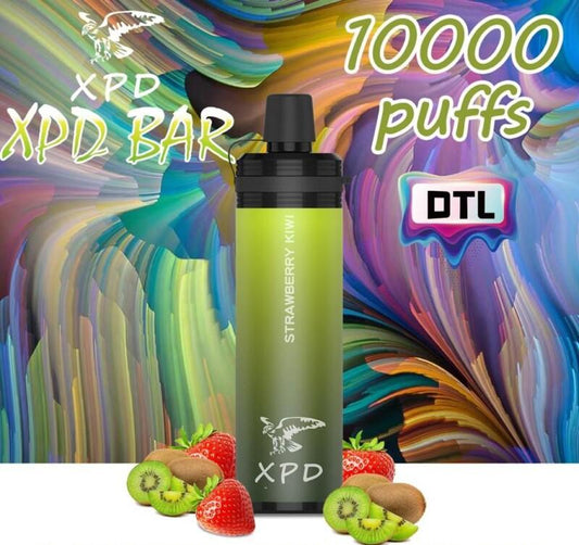 XPD BAR 10000 PUFFS STRAWBERRY KIWI DISPOSABLE VAPE IN UAE